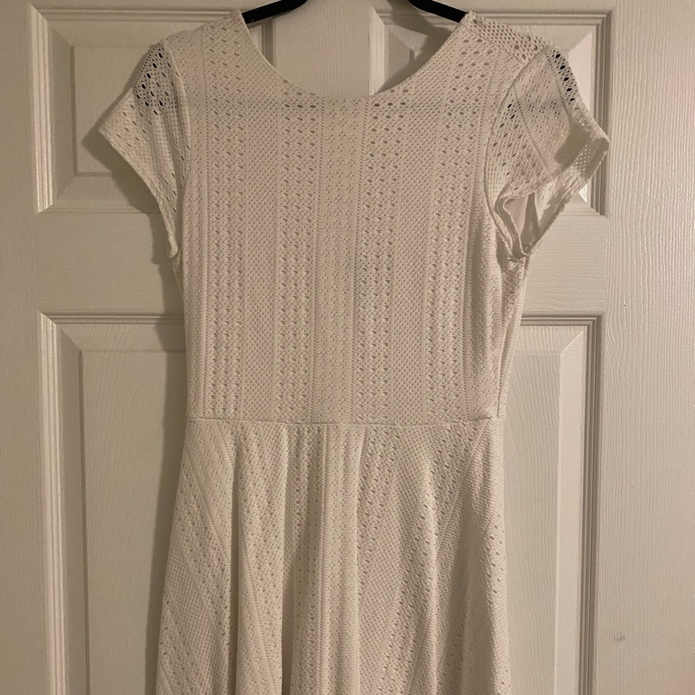 Aqua white dress perfect for graduation or wedding festivities